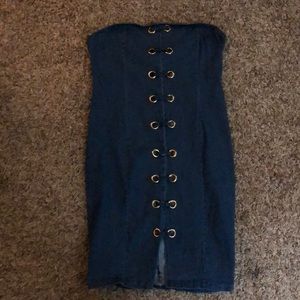 Denim stretch dress